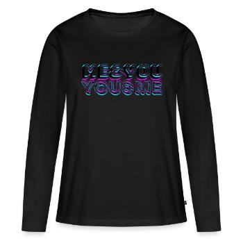 Me&You You&Me - Women's Premium Organic Long Sleeve Shirt - black - Front - Julia (174cm)