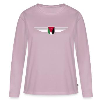 Jordan Amman Fan Outfit T-Shirt Design Gift - Women's Premium Organic Long Sleeve Shirt - dusky pink - Front - Julia (174cm)