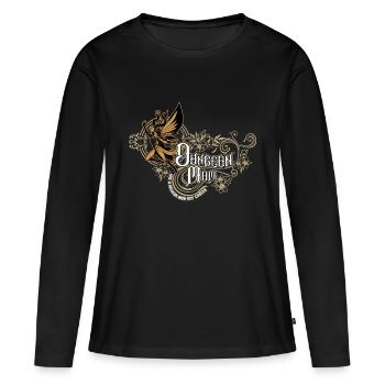 Dungeon Mom DM RPG game - Women's Premium Organic Long Sleeve Shirt - black - Front - Julia (174cm)