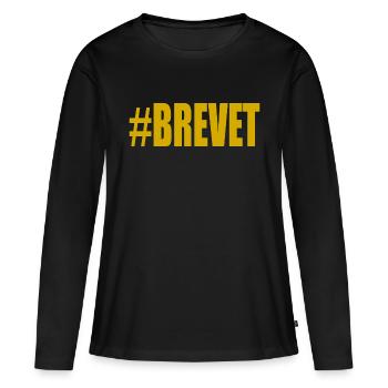 FERRY. BACCALAUREAT. PATENT. DNB. EXAMINATION. WELL DONE - Women's Premium Organic Long Sleeve Shirt - black - Front - Julia (174cm)
