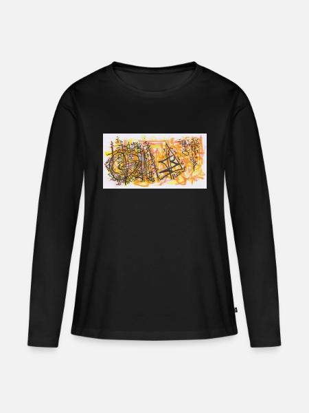 240702 00 - Frauen Premium Bio Langarmshirt - Schwarz