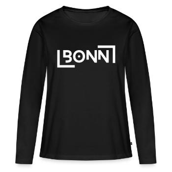 Bonn - T-shirt manches longues Premium bio Femme - noir - Devant - Julia (174cm)