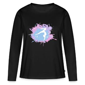 Gymnastique, Gymnaste - Gymnastique - T-shirt manches longues Premium bio Femme - noir - Devant - Julia (174cm)
