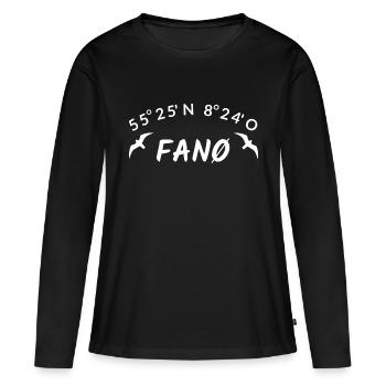 Fanø Fanö Dänemark Urlaub Idee - Frauen Premium Bio Langarmshirt - Schwarz - Vorne - Julia (174cm)