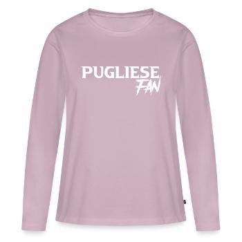Tango des Pouilles - T-shirt manches longues Premium bio Femme - rose poudré - Devant - Julia (174cm)