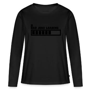 Bad Joker wird geladen - Frauen Premium Bio Langarmshirt - Schwarz - Vorne - Julia (174cm)