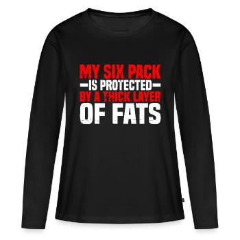 Mon pack de six est protégé par une épaisse couche de graisses4 - T-shirt manches longues Premium bio Femme - noir - Devant - Julia (174cm)
