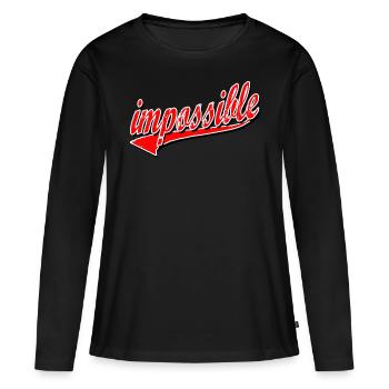 impossible impossible thief bandit gym training cap - Women's Premium Organic Long Sleeve Shirt - black - Front - Julia (174cm)