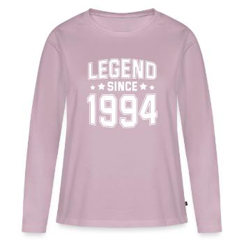 Legend since 1994 - Women's Premium Organic Long Sleeve Shirt - dusky pink - Front - Julia (174cm)