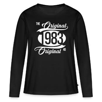 1983 The Original 40 Birthday - Women's Premium Organic Long Sleeve Shirt - black - Front - Julia (174cm)