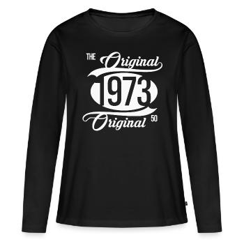 1973 The Original 50 Birthday - Women's Premium Organic Long Sleeve Shirt - black - Front - Julia (174cm)