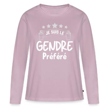Schwiegersohn Humor, Schwiegersohn Idealer Humor - Frauen Premium Bio Langarmshirt - Altrosa - Vorne - Julia (174cm)