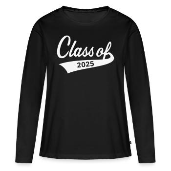 Classe de 2025 (Classe de diplôme) - T-shirt manches longues Premium bio Femme - noir - Devant - Julia (174cm)