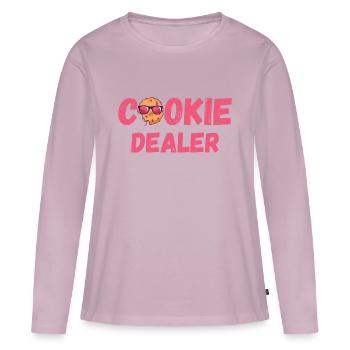 Cookie dealer - Women's Premium Organic Long Sleeve Shirt - dusky pink - Front - Julia (174cm)