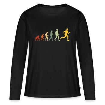 Evolution to triathlon - Running Evolution - Women's Premium Organic Long Sleeve Shirt - black - Front - Julia (174cm)