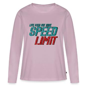 Life Does Not Have Speed Limit 3 - Frauen Premium Bio Langarmshirt - Altrosa - Vorne - Julia (174cm)