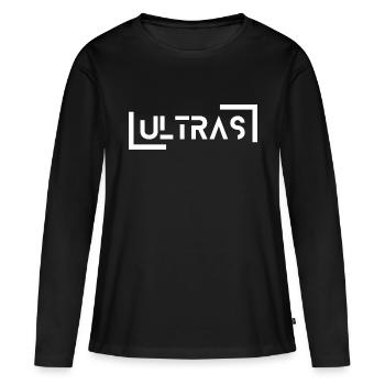 Ultras Fan Pyro Stadium Fan Block Fan Curve Football - T-shirt manches longues Premium bio Femme - noir - Devant - Julia (174cm)