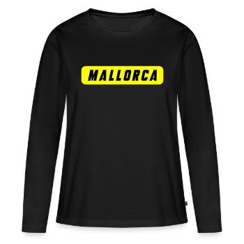 Majorca - Women's Premium Organic Long Sleeve Shirt - black - Front - Julia (174cm)