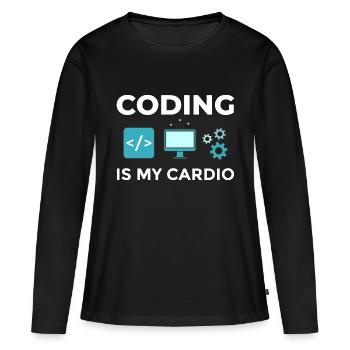 Software Development Software Developer Developer - Women's Premium Organic Long Sleeve Shirt - black - Front - Julia (174cm)
