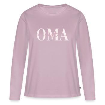 Beste Oma Geschenk Familie Großmutter Geschenke - Frauen Premium Bio Langarmshirt - Altrosa - Vorne - Julia (174cm)
