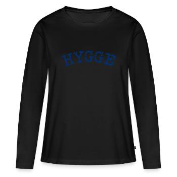 Hygge Scandinavian Lifestyle - Women's Premium Organic Long Sleeve Shirt - black - Front - Julia (174cm)