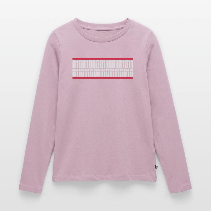 Binary Code Program Language Women's Premium Organic Long Sleeve Shirt