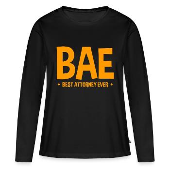 Bae Best Attorney Ever 2 - T-shirt manches longues Premium bio Femme - noir - Devant - Julia (174cm)