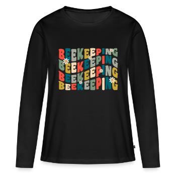 Beekeeper Hobby - Women's Premium Organic Long Sleeve Shirt - black - Front - Julia (174cm)