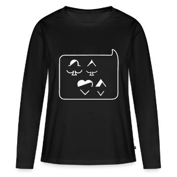 Poker - Frauen Premium Bio Langarmshirt - Schwarz - Vorne - Julia (174cm)