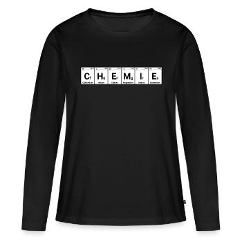 Chemie Elemente - Frauen Premium Bio Langarmshirt - Schwarz - Vorne - Julia (174cm)