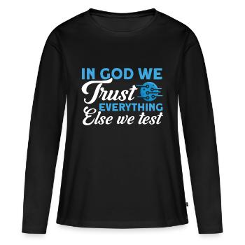 QA Ingenieur QA Tester Software Tester - Frauen Premium Bio Langarmshirt - Schwarz - Vorne - Julia (174cm)