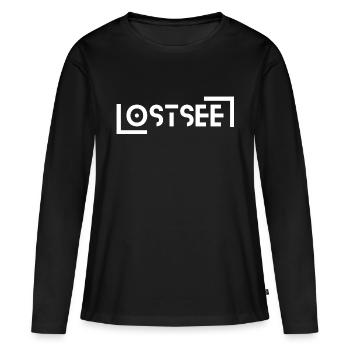 Mer Baltique - T-shirt manches longues Premium bio Femme - noir - Devant - Julia (174cm)