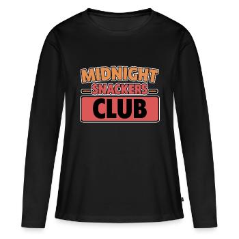 Club des grignoteurs de minuit 2 - T-shirt manches longues Premium bio Femme - noir - Devant - Julia (174cm)