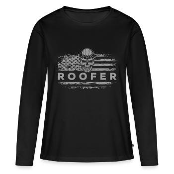 Artisan Maître Marteau Leyendecker - T-shirt manches longues Premium bio Femme - noir - Devant - Julia (174cm)