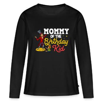 Circus Birthday Party Mama Theme Ringmaster - Women's Premium Organic Long Sleeve Shirt - black - Front - Julia (174cm)
