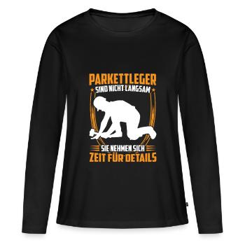 Parquet layer is slow floor layer - Women's Premium Organic Long Sleeve Shirt - black - Front - Julia (174cm)