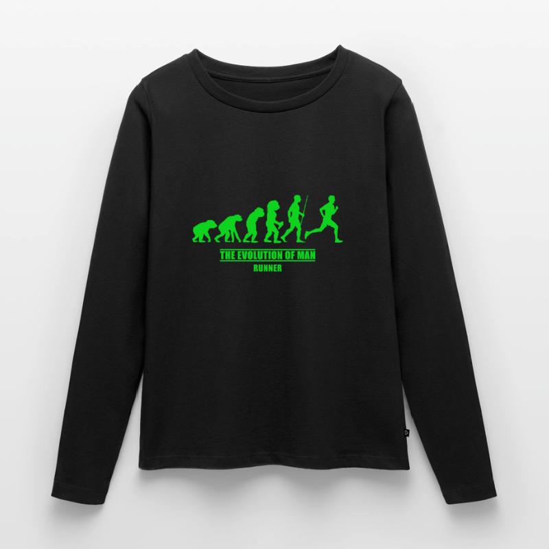 Runner Evolution Runner Women's Premium Organic Long Sleeve Shirt