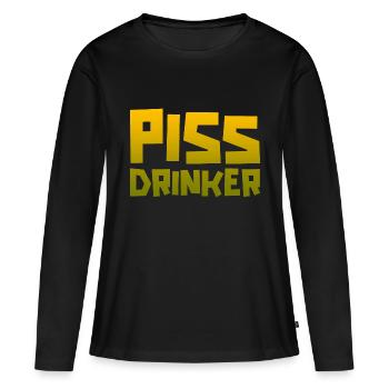 Piss Drinker 11 - Women's Premium Organic Long Sleeve Shirt - black - Front - Julia (174cm)