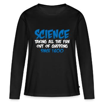 Prendre tout le plaisir de deviner depuis 1600 7 - T-shirt manches longues Premium bio Femme - noir - Devant - Julia (174cm)