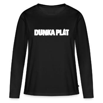 Tôle Dunka - T-shirt manches longues Premium bio Femme - noir - Devant - Julia (174cm)
