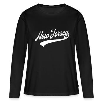 New Jersey - T-shirt manches longues Premium bio Femme - noir - Devant - Julia (174cm)