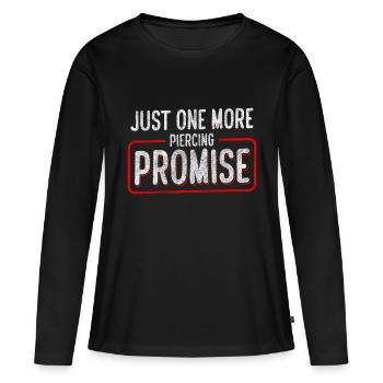 Piercing Nadel Beruf Körper - Frauen Premium Bio Langarmshirt - Schwarz - Vorne - Julia (174cm)
