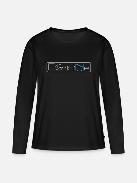 Pyridin - Frauen Premium Bio Langarmshirt - Schwarz