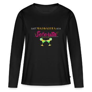 Team Braut - Junggesellenabschied - Margarita - Frauen Premium Bio Langarmshirt - Schwarz - Vorne - Julia (174cm)
