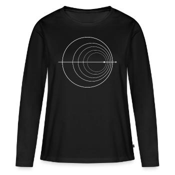Doppler Effekt Physik Nerd Quantenphysik Mathe - Frauen Premium Bio Langarmshirt - Schwarz - Vorne - Julia (174cm)