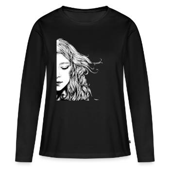 Dreamer - Women's Premium Organic Long Sleeve Shirt - black - Front - Julia (174cm)