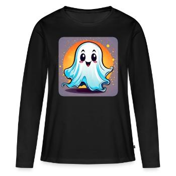 Mignon petit croquemitaine - T-shirt manches longues Premium bio Femme - noir - Devant - Julia (174cm)