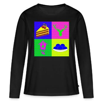 Schwarzwälder Quartett - Frauen Premium Bio Langarmshirt - Schwarz - Vorne - Julia (174cm)