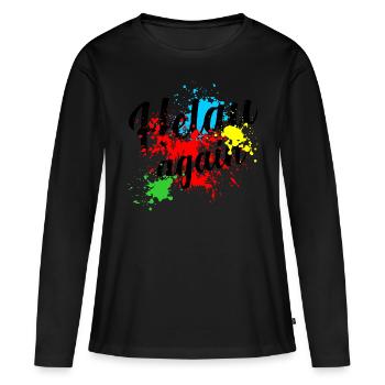 Helau, Fasching, Fasnacht, Fasnet - T-shirt manches longues Premium bio Femme - noir - Devant - Julia (174cm)