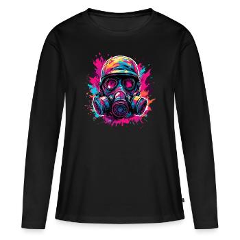 Apocalypse / Apocalypse / Destruction / Anarchie - T-shirt manches longues Premium bio Femme - noir - Devant - Julia (174cm)
